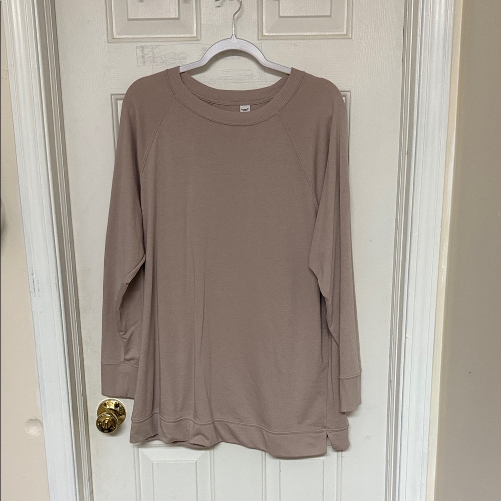 Old Navy Active Tan Crewneck